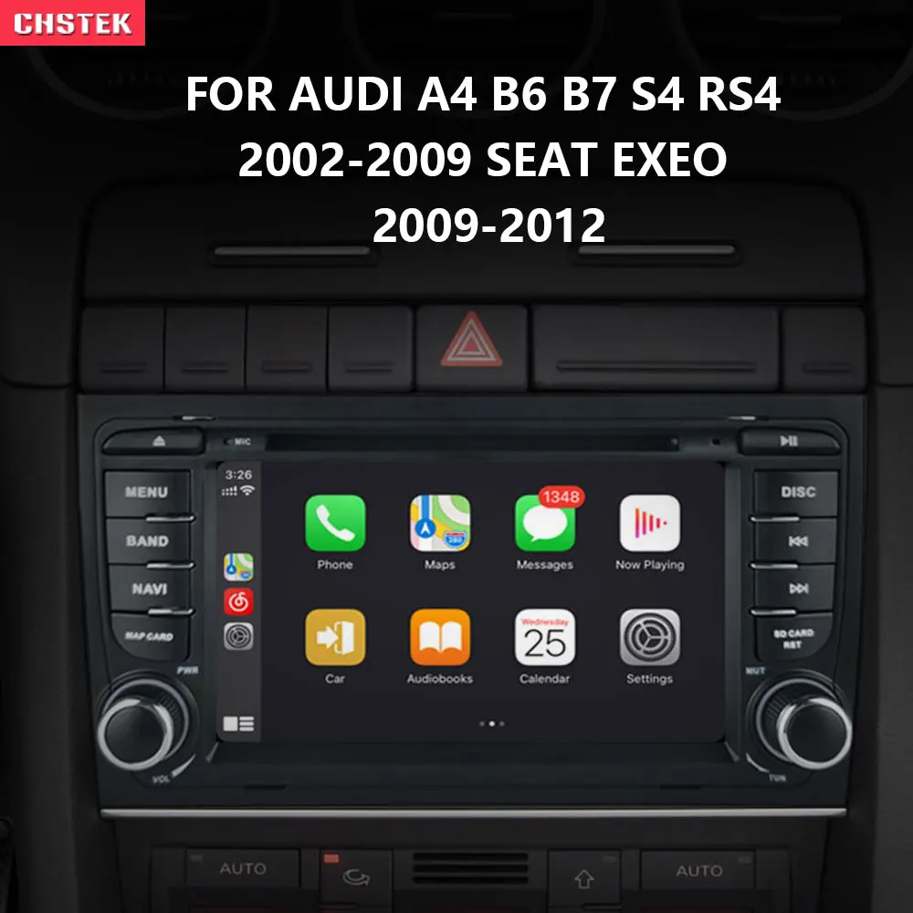 

CHSTEK Qualcomm Android 11 8Core 8+128G For AUDI A4 B6 B7 S4 RS4 2002-2009 SEAT Exeo 2009-2012 Carplay DSP Car Radio Bluetooth