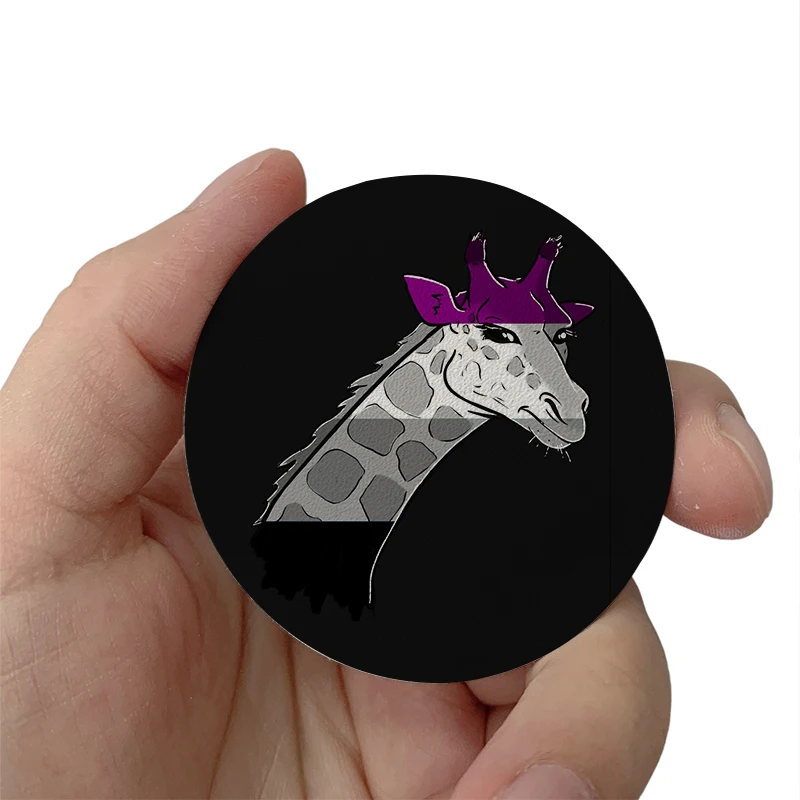 

Asexual Pride Giraffe Patches Clothes Hats Jackets Patch Stickers Iron On Patches thermoadhesive Leather Decoration Stickers
