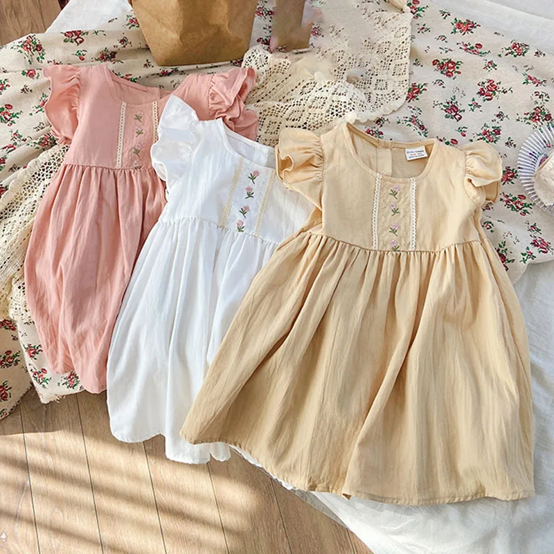 

XINYU 2023 Summer Girls Dresses For Children Clothing Sleeveless Kids Dresses Casual Daily Girl Princess Dress Baby Girl Clothes