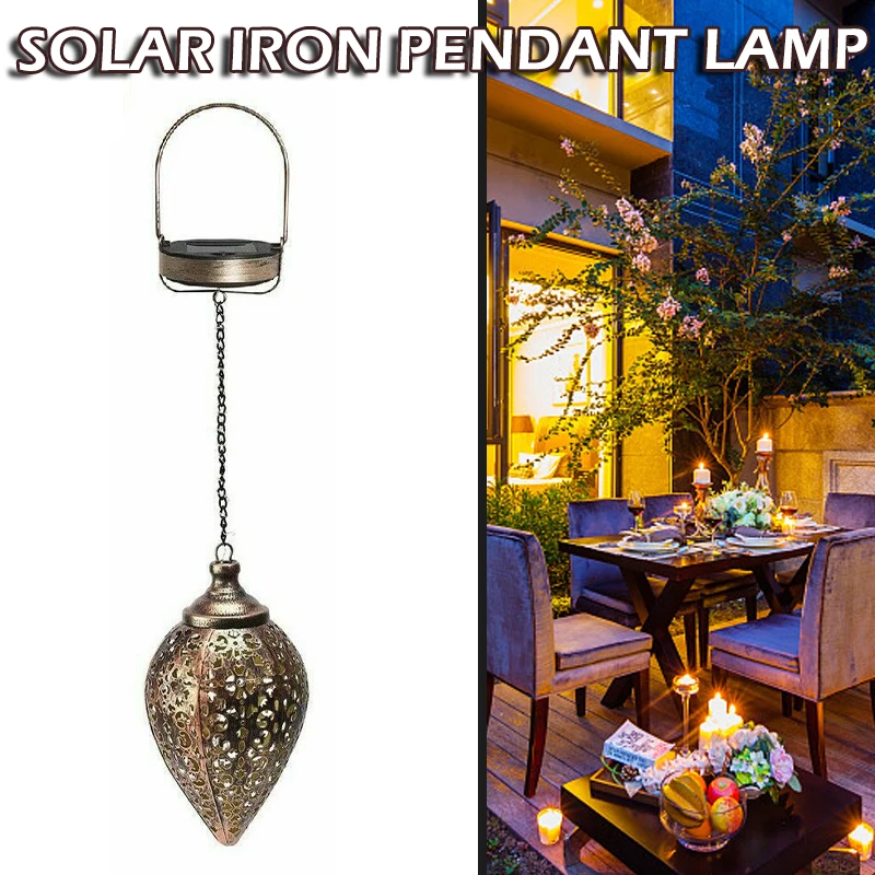 

1pc IP44 Solar Floral Carving LED Light Outdoor Hanging Lantern Olive Shape Lamp Garden Party Courtyard Decoration Chandelier