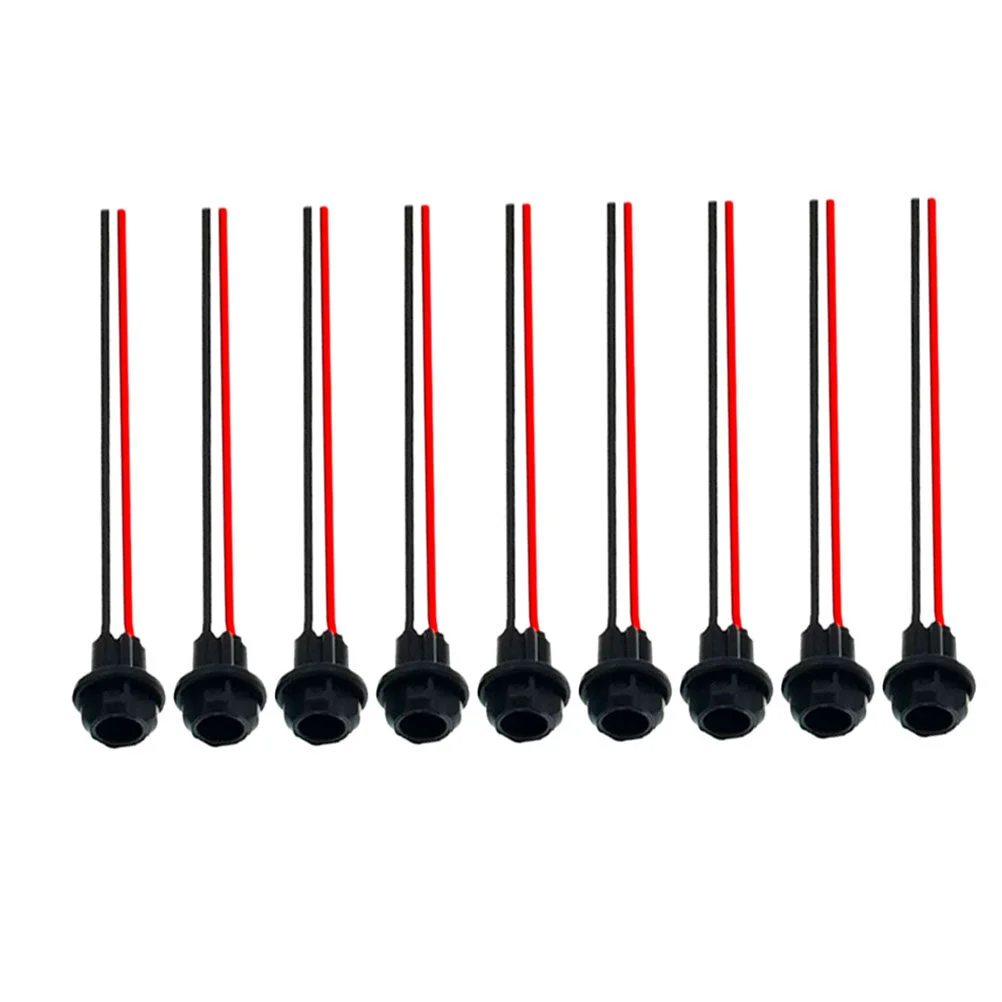

9pcs Bulb Socket Connector T10 Instrument Light Bulb Socket Lamp Holder Adapter Base Connector for Motorcycle Car Truck Boat