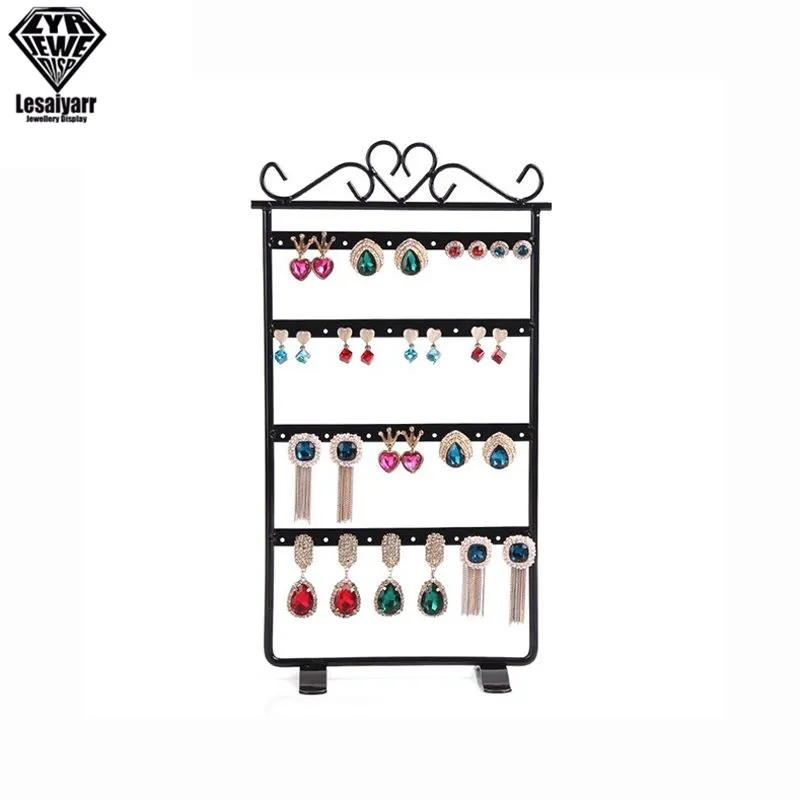 Подвесная стойка для серег с 48 отверстиями прочная устойчивая металлическая