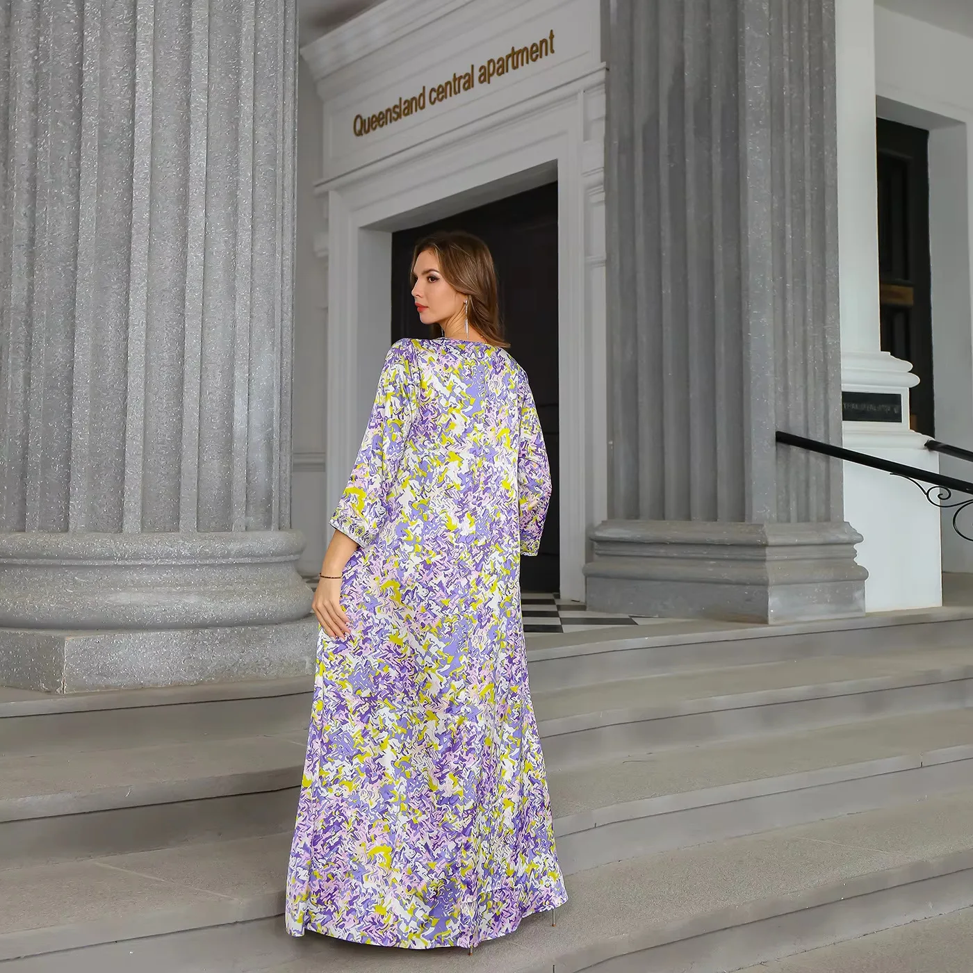 Женское платье макси Абая мусульман африканский кафтан длинные Salwar Kameez Tourengas