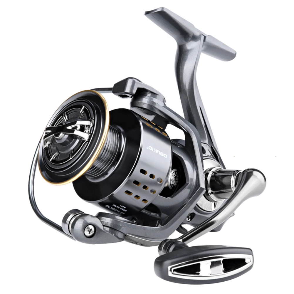 

DA2000-DA7000 15-20kg Max Drag Spinning Fishing Reel 5.2/1 Speed Ratio Metal Wheel Long Shot Fishing Tackle Tool Spinning Wheel