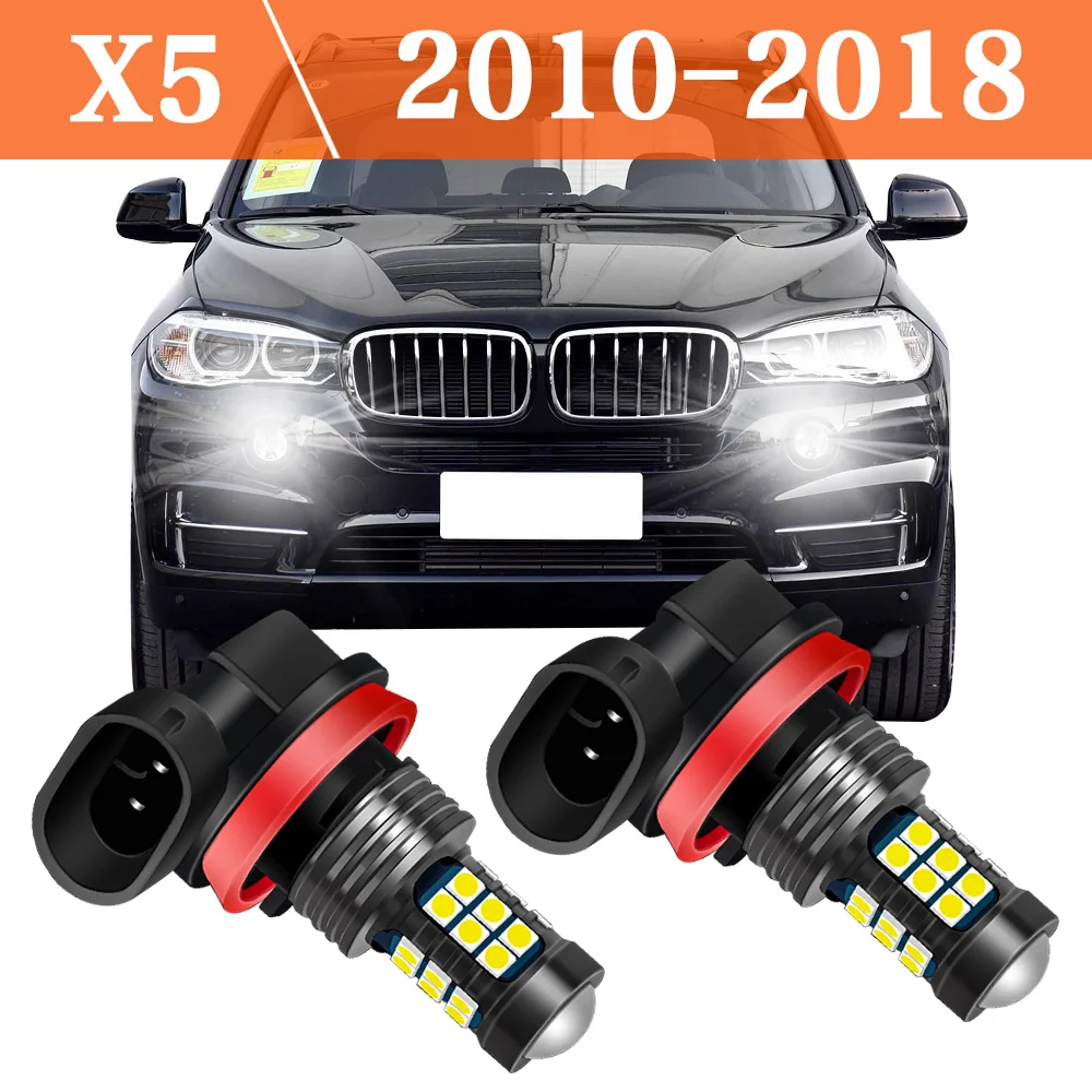 

2 шт. автомобильные светодиодные противотуманные фары для BMW X5 E70 F15 2010 2011 2012 2013 2014 2015 2016 2017 2018 аксессуары замена авто противотуманной фары