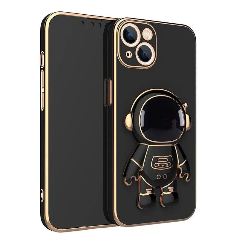 For Huawei Honor 70 60 50 30 30S 20 10 SE Pro Lite Magic 3 Phone Case, Plating 3D Astronaut Stand Holder Camera Protection Cover images - 6