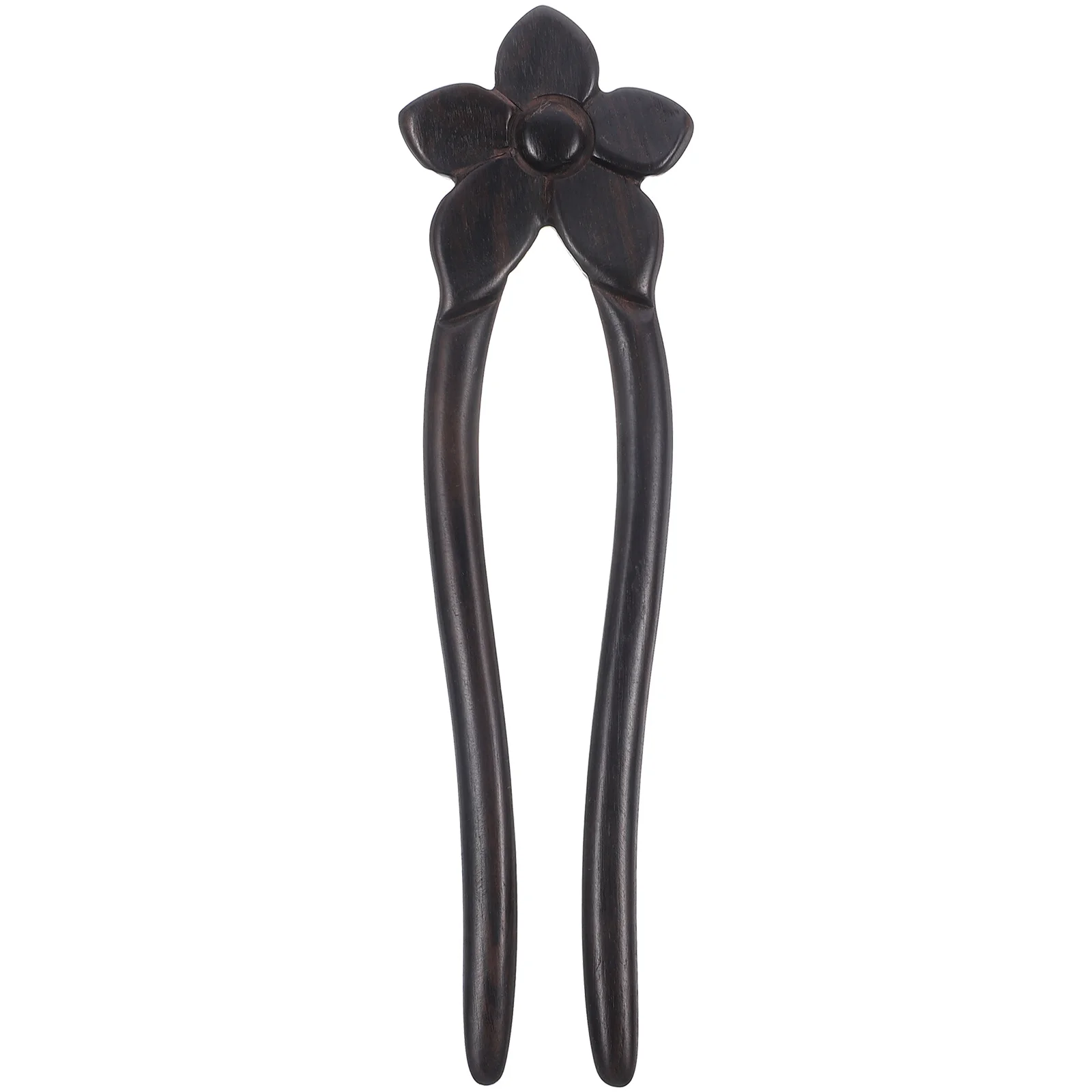 

French Hair Fork Chignon Pin Elegant Flower Hairpin Updo Women Hair Accessory