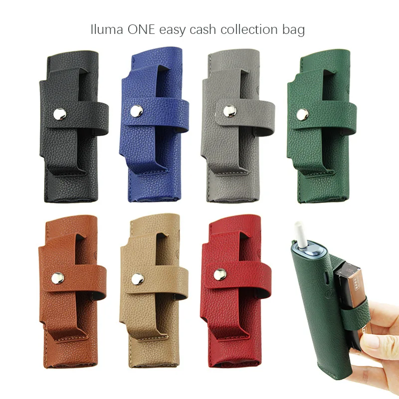 

For IQOS ILUMA ONE Case Leather Shell with Holder For Terea Suitable for iqos4 ILUMA One Protective Case Portable Storage Bag