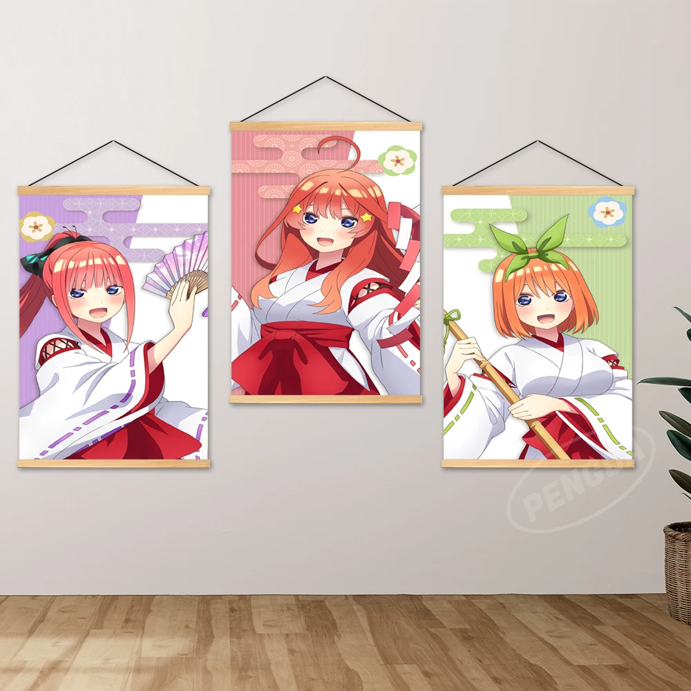 

Canvas Print Wall Artwork The Quintessential Quintuplets Home Decoration Kazuka Nakano Hang Painting Wooden Picture Living Room