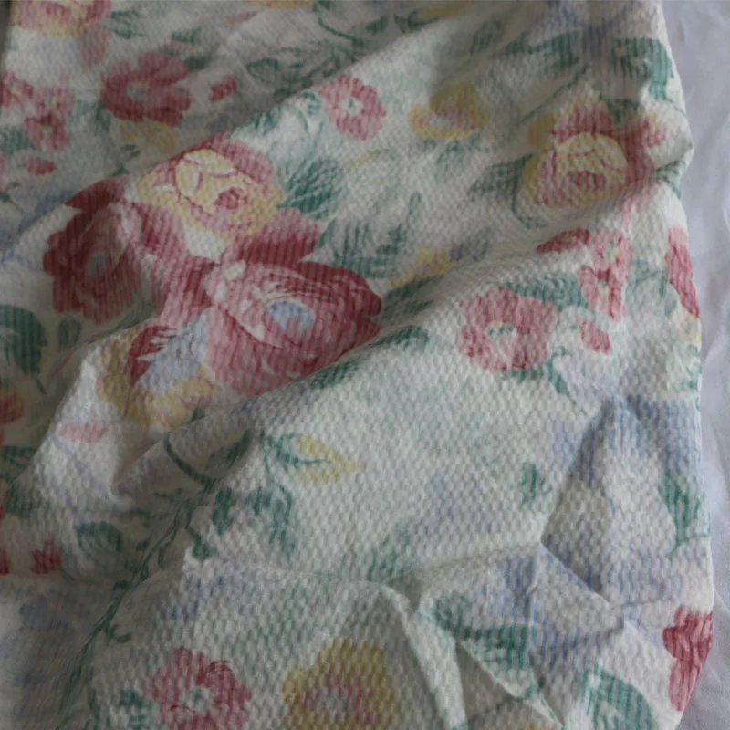 Хлопчатобумажная ткань для одежды в Корейском стиле с винтажным цветочным