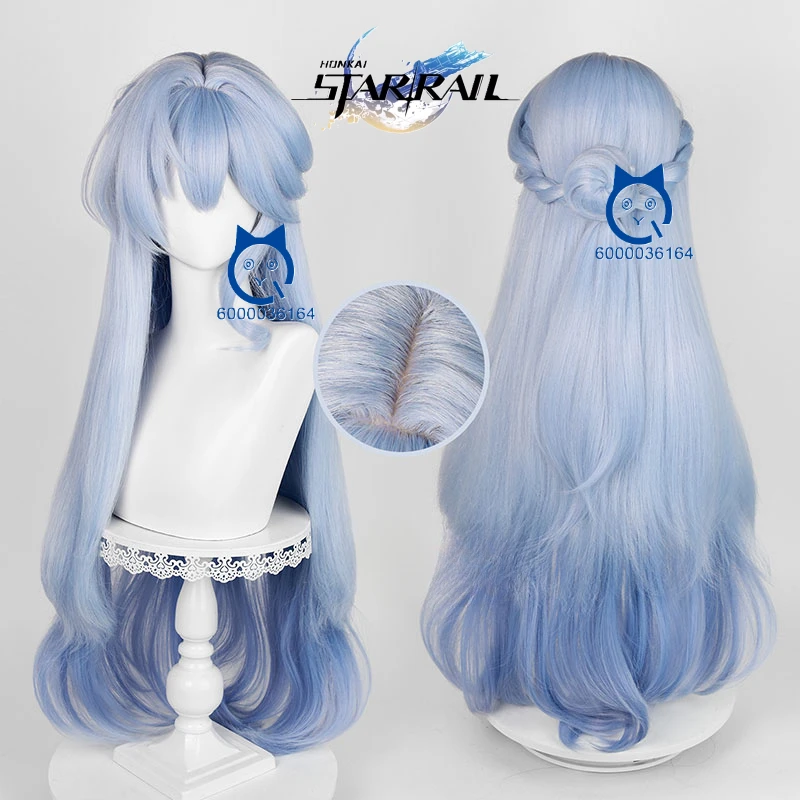 Honkai Star Rail Robin Горячий парик для косплея Степень адаптируемости Длинный синий с