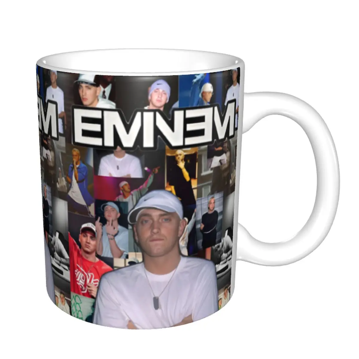 Фото Индивидуальный постер «сделай сам», поп-певец, керамическая кружка E-Eminem, хип-хоп, рэпер, кофейная чашка, креативный подарок №2