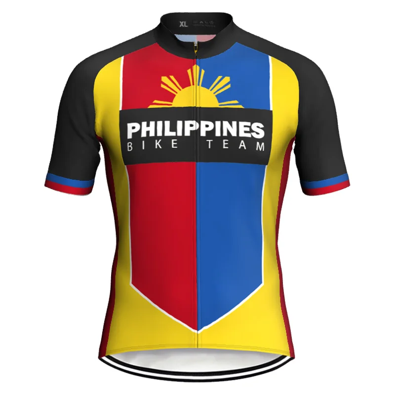 

2022 Philippines Short Sleeve Cycling Jersey bike Road Clothes Downhill Shirt Bicycle Wear Fat Sweater Sport Jacket Cyle Top Sun