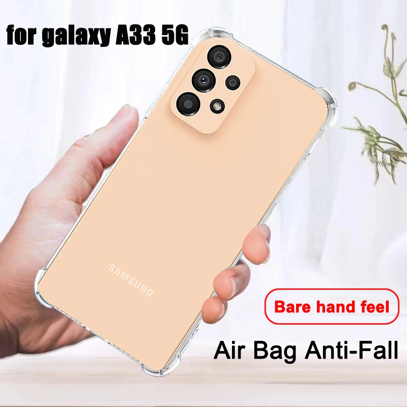 

Transparent Shockproof Phone Case For Samsung Galaxy A33 5G case Silicone Back Cover