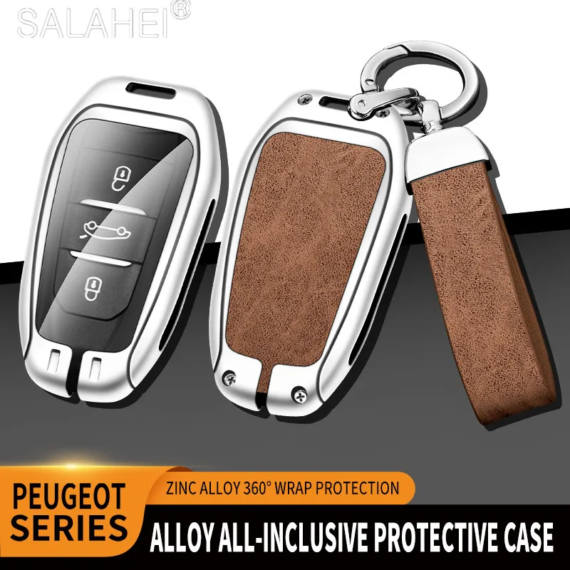 

Car Smart Key Case Cover For Peugeot 308 3008 508 5008 408 4008 208 301 407 For Citroen C4 C6 C3-XR Picasso DS Keychain