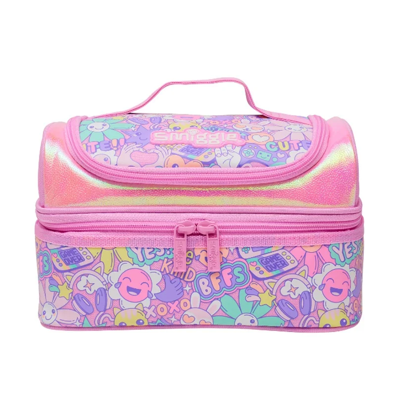 Фото Подлинная Австралия Smiggle, детские канцелярские принадлежности для учебы, школьная сумка, сумка для обеда, кошелек, сумка-карандаш, чашка для воды, аниме-рюкзак Gif №4