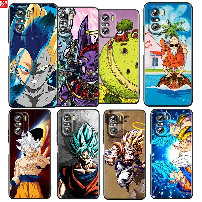 

Hot Dragon Ball Son Goku For Xiaomi Redmi K50 K40 Gaming K30 K20 Pro 5G 10X 9T 9C 9A TPU Soft Black Phone Case Cover Coque Capa