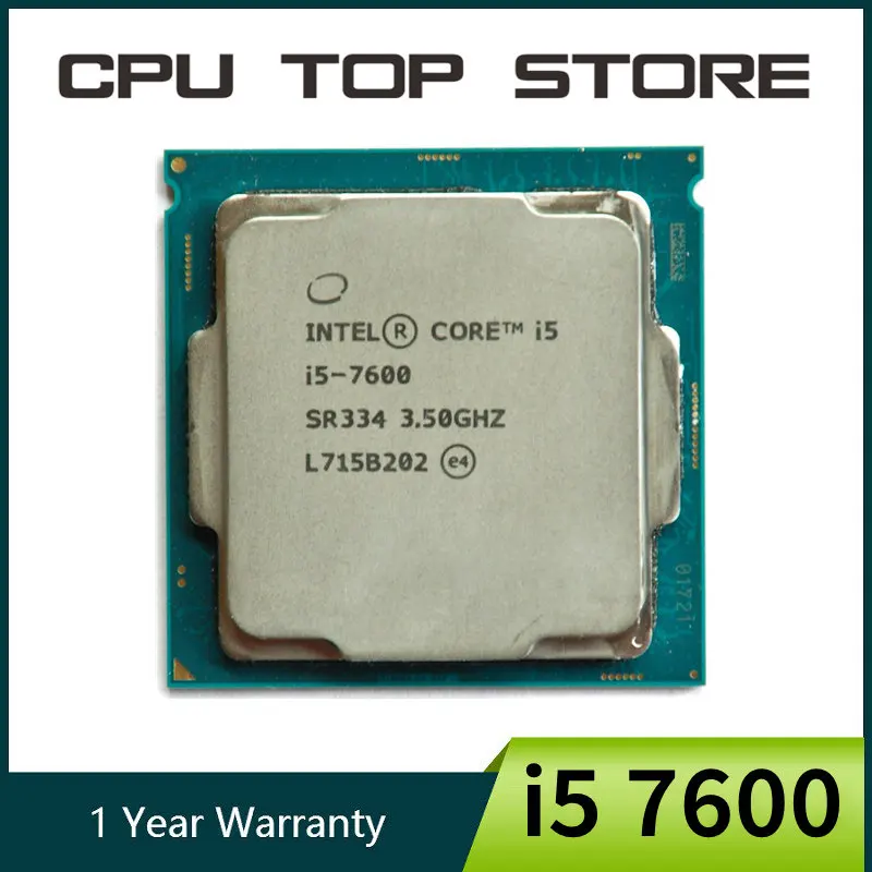 

Процессор Intel Core i5 7600 3,5 ГГц четырехъядерный четырехпоточный ЦПУ Процессор 6 Мб 65 Вт LGA 1151