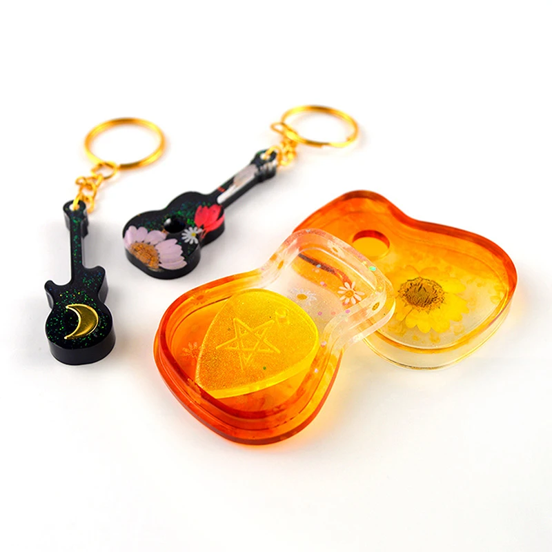 

Форма для гитары из силикона и смолы, форма для гитары, аксессуары для музыки, цепочка для ключей, украшение для ожерелья