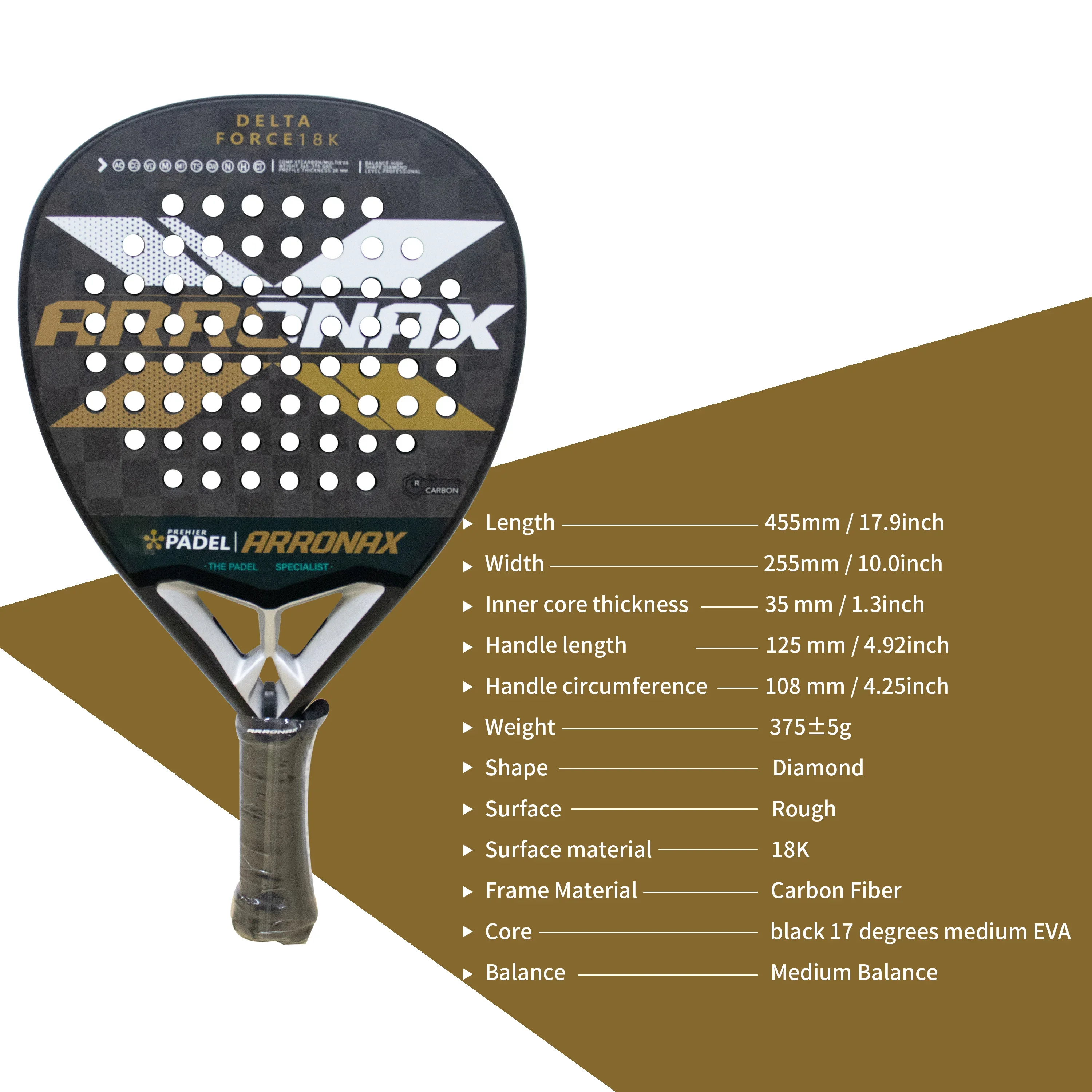 Новая теннисная ракетка Arronax Paddle высококачественные ракетки из углеродного