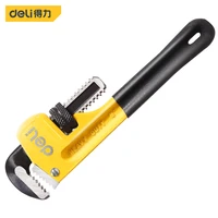 deli 1 pcs 8101214 inch steel pipe plier multifunctional household repairing hand tools plumber portable multitool pliers