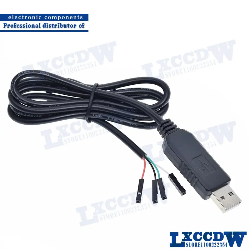 1 шт., автомобильный конвертер USB в RS232 TTL UART PL2303HX