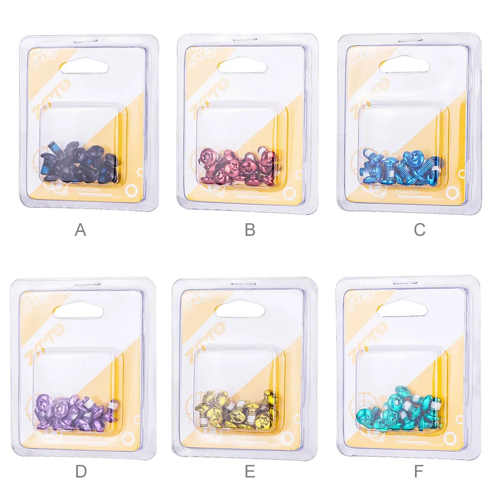 

12PCS Bicycle Disc Brake Rotor Torx Bolts Colorful T25 M5x10mm MTB Bike Quality Steel Disc Brake Rotor Fixing Screws