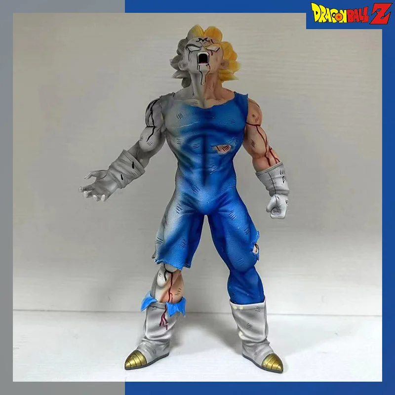 

28cm Seven Dragon Ball Cartoon Character Vegeta Action Figure Gk Recoat Exploder Vegeta Battle Damage Form Pvc Statue Toys Gift