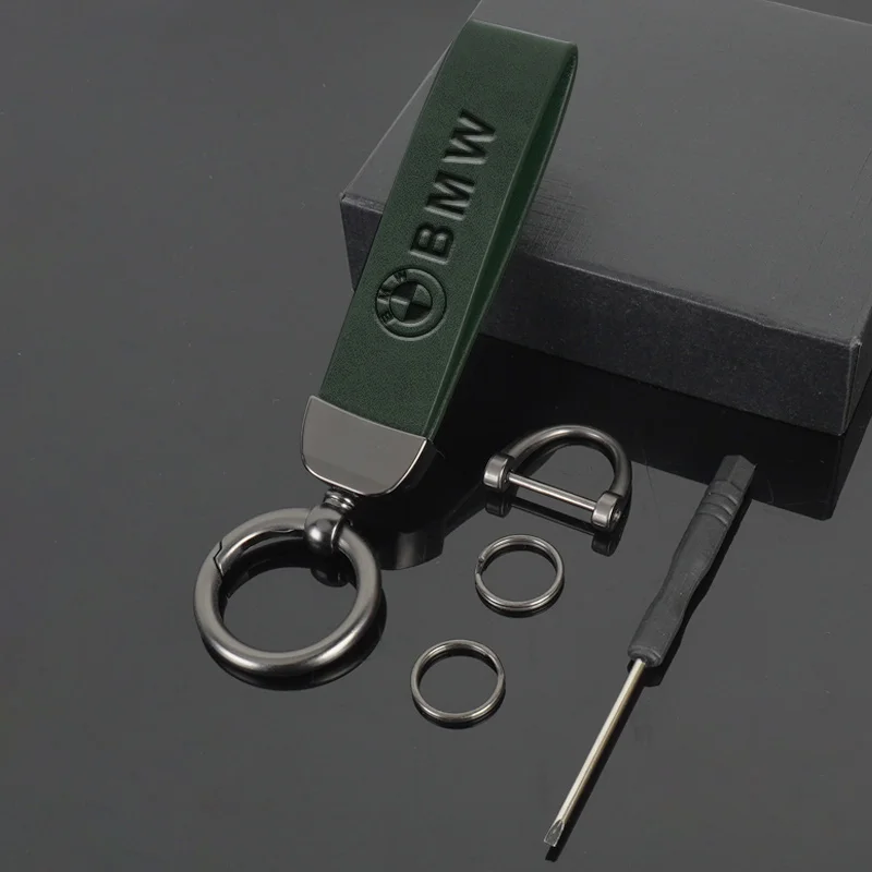 

Кожаный брелок с эмблемой автомобиля, кольца для ключей для BMW F30 F10 E90 F20 E46 E60 E70 E39 E36 E87 X7 E92 E91 E28 X3 X1 X2 X5 X6 E3
