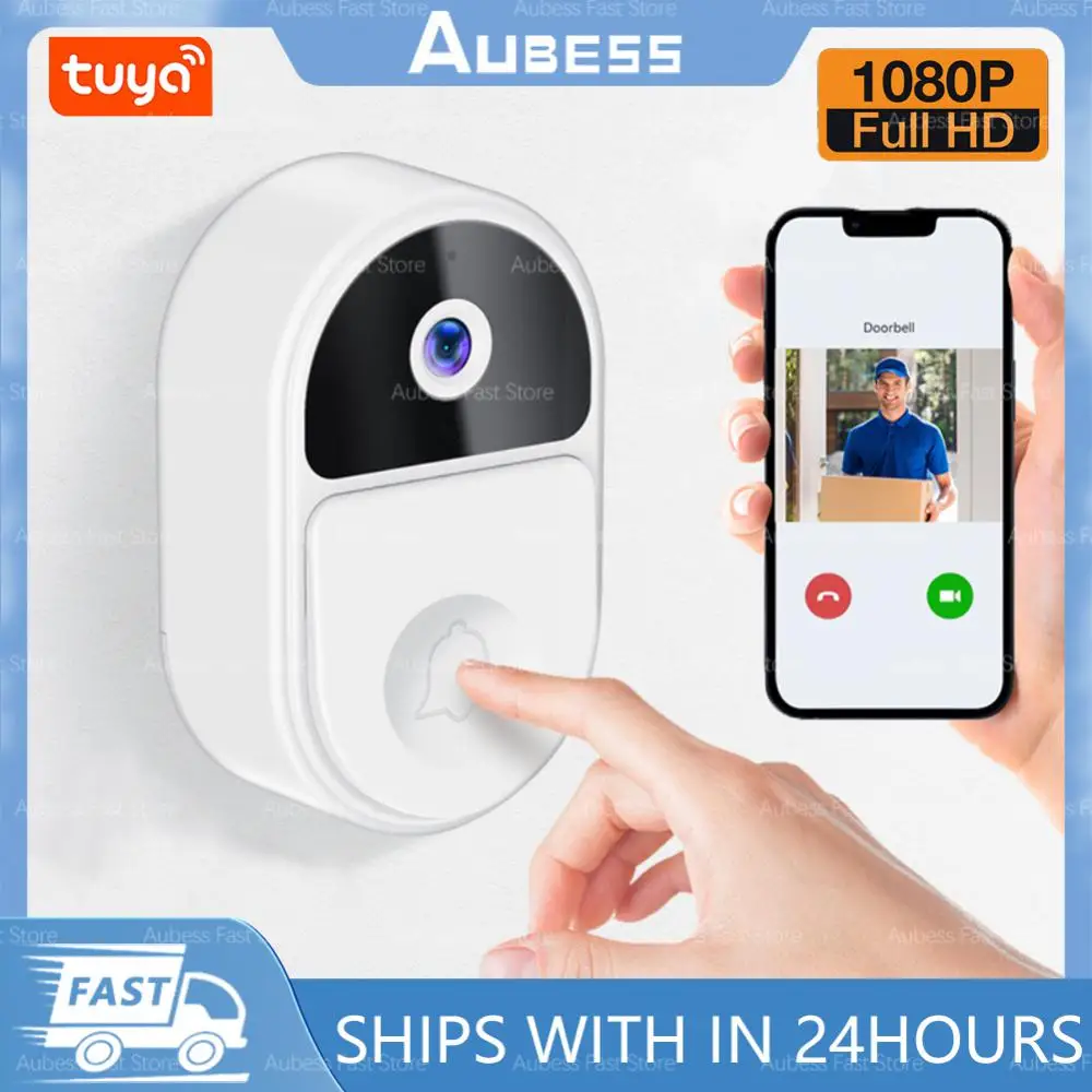 

Tuya Video Doorbell Wireless HD Camera PIR Motion Detection IR Alarm Security Door Bell WiFi Intercom For Home Apartment