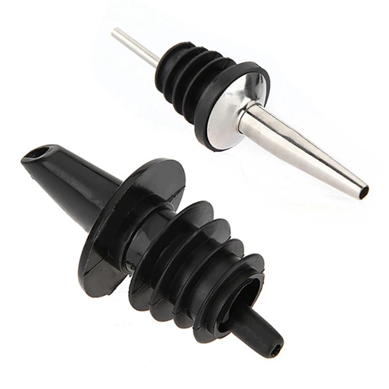 

5Pcs Plastic Liquor Spirit Bottle Pourer Bar Drinks & 6Pcs Stainless Steel Spirit Wine Bottle Pourer Stopper Free Flow