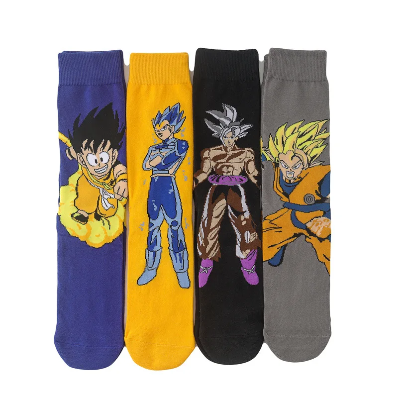 

BANDAI Dragon Ball носки с символикой аниме мужские и женские новые Мультяшные аниме Calcetines празднивечерние подарки, Прямая поставка, оптовая продаж...