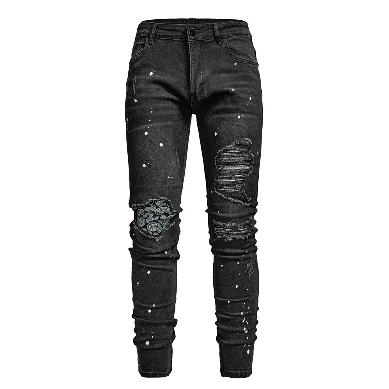 Men Clothing Ripndip Jeans Jeans for Men Hip Hop Streetwear Man Jeans Aestethic Y2k Clothes Men Jean Pant High Street Jean S-3XL