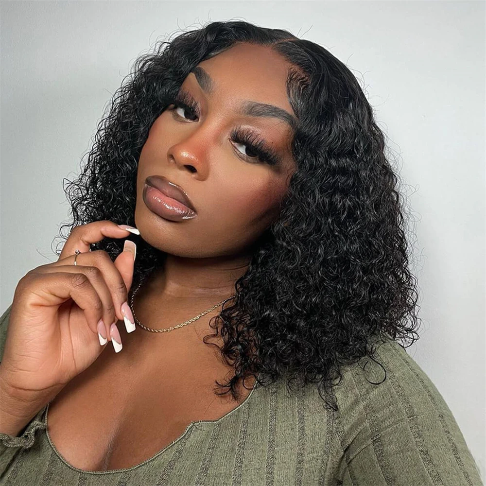 Парик на сетке 13x4 парики из человеческих волос для женщин волнистые вьющиеся