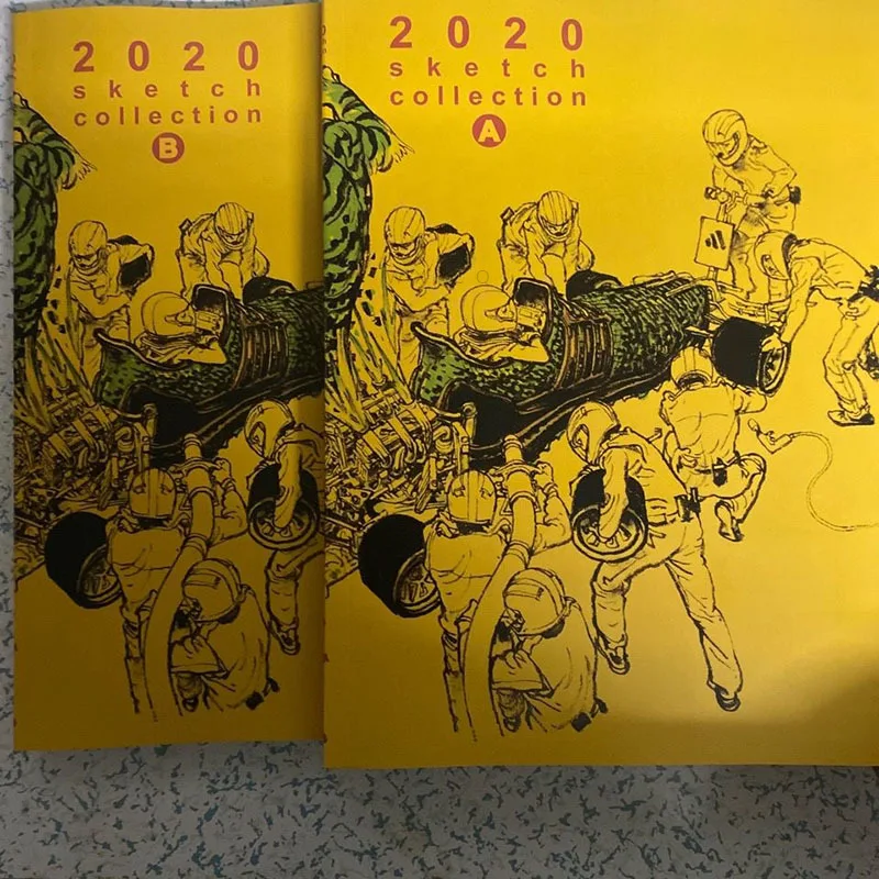

Kim Jung-Gi 2020 Sketch Collection Book Volume A+ B Kim JungGi Manuscript Line Drawing Book Painting and calligraphy Libros