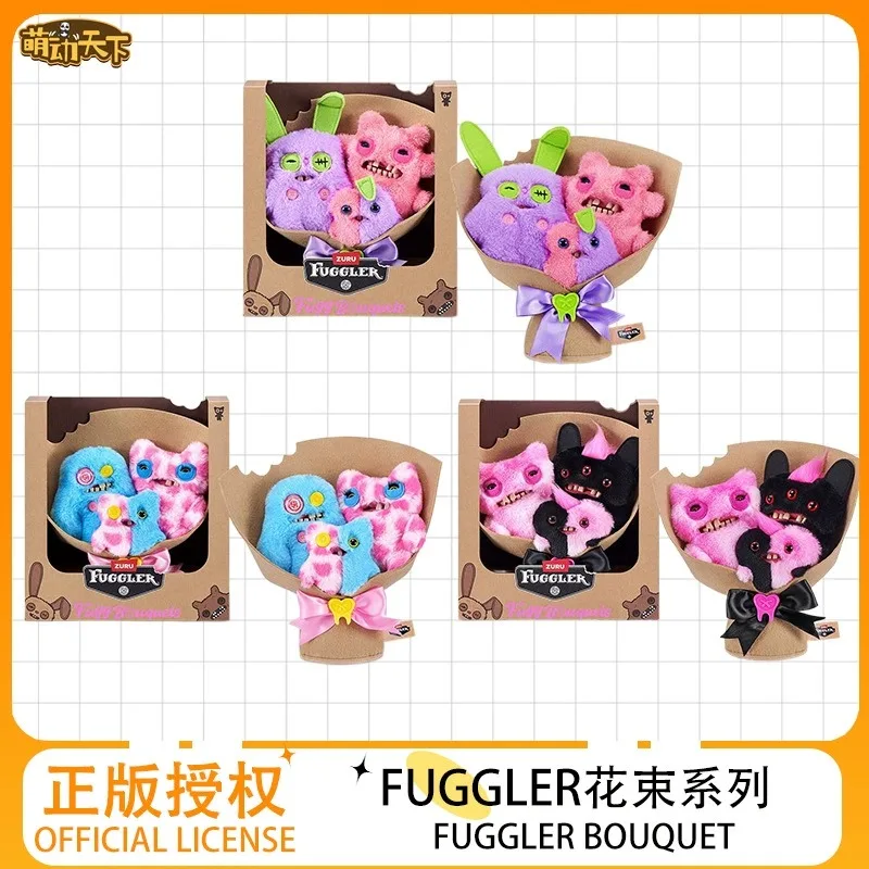 Фото Официальный набор плюшевых кукол ZURU Fuggler Bouquet Series, коллекция забавных и модных мягких игрушек в стиле «уродливо-милые монстры» №1