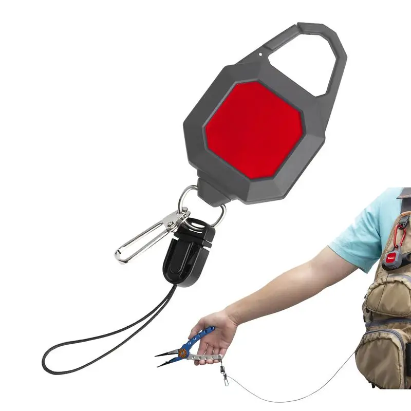 Ретрактор для ловли нахлыстом фиксирующий выдвижной прибор привязь рыбалки