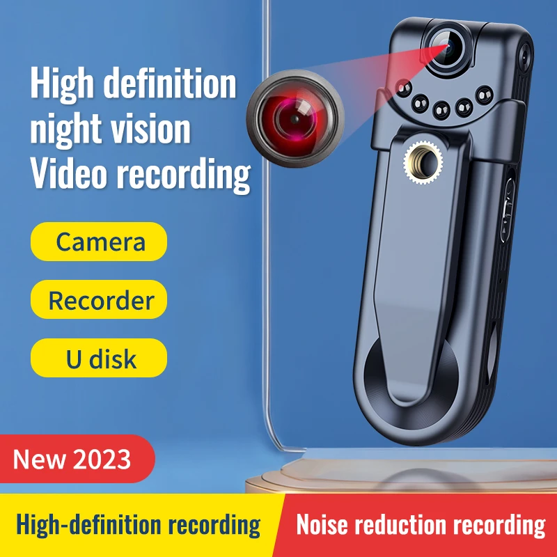 

1080P HD мини-камера портативная ручка для записи ночное видение шумоподавление ИИ Интеллектуальный рекордер правоохранительный рекордер
