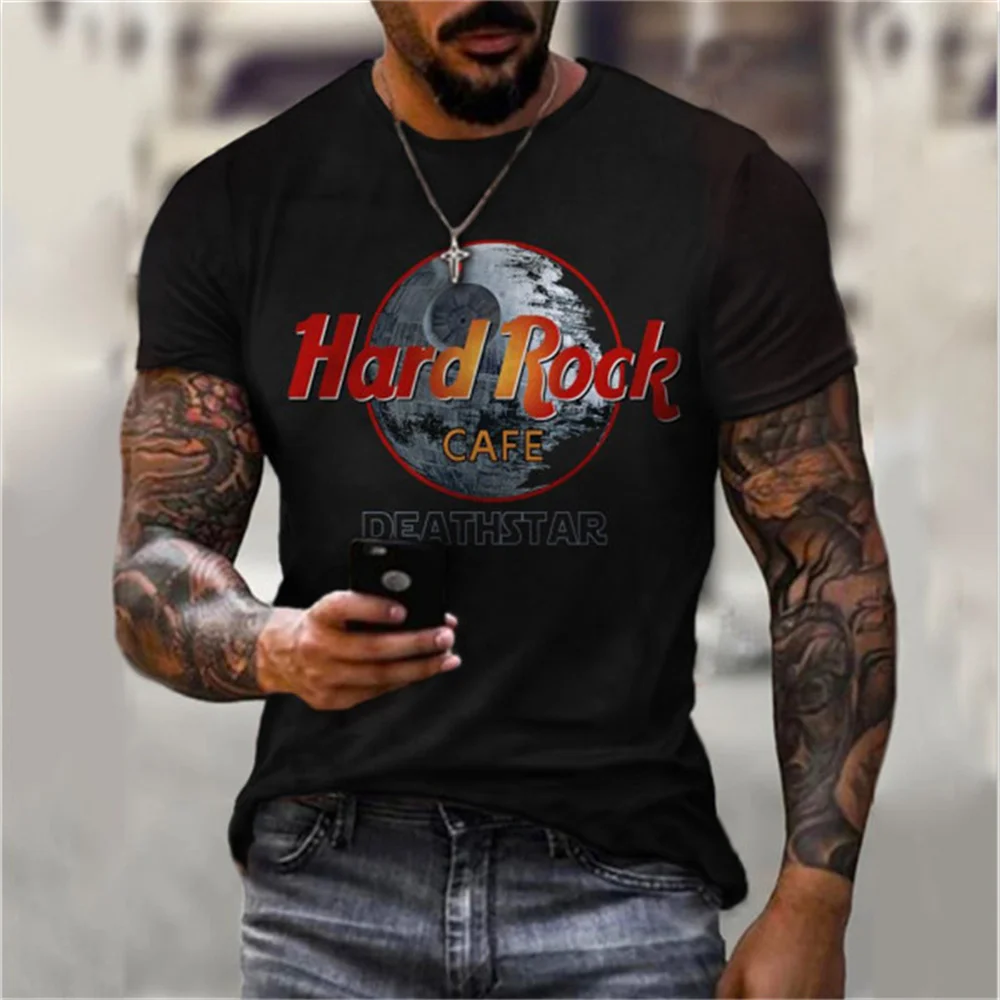 

Men's Summer Retro Pattern Letter Series Personality Short Sleeve T-Shirt O-Neck Shorts Print Casual Sports Oversized Clothes