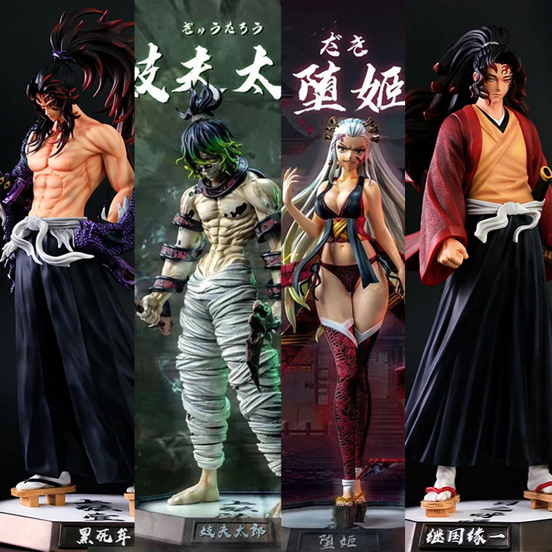 

30cm Anime No Yaiba Gyutarou Demon Slayer Action Figure Juuni Kitsuki Giyuutarou Daki Kimetsu Figures Ornaments Dolls Gifts