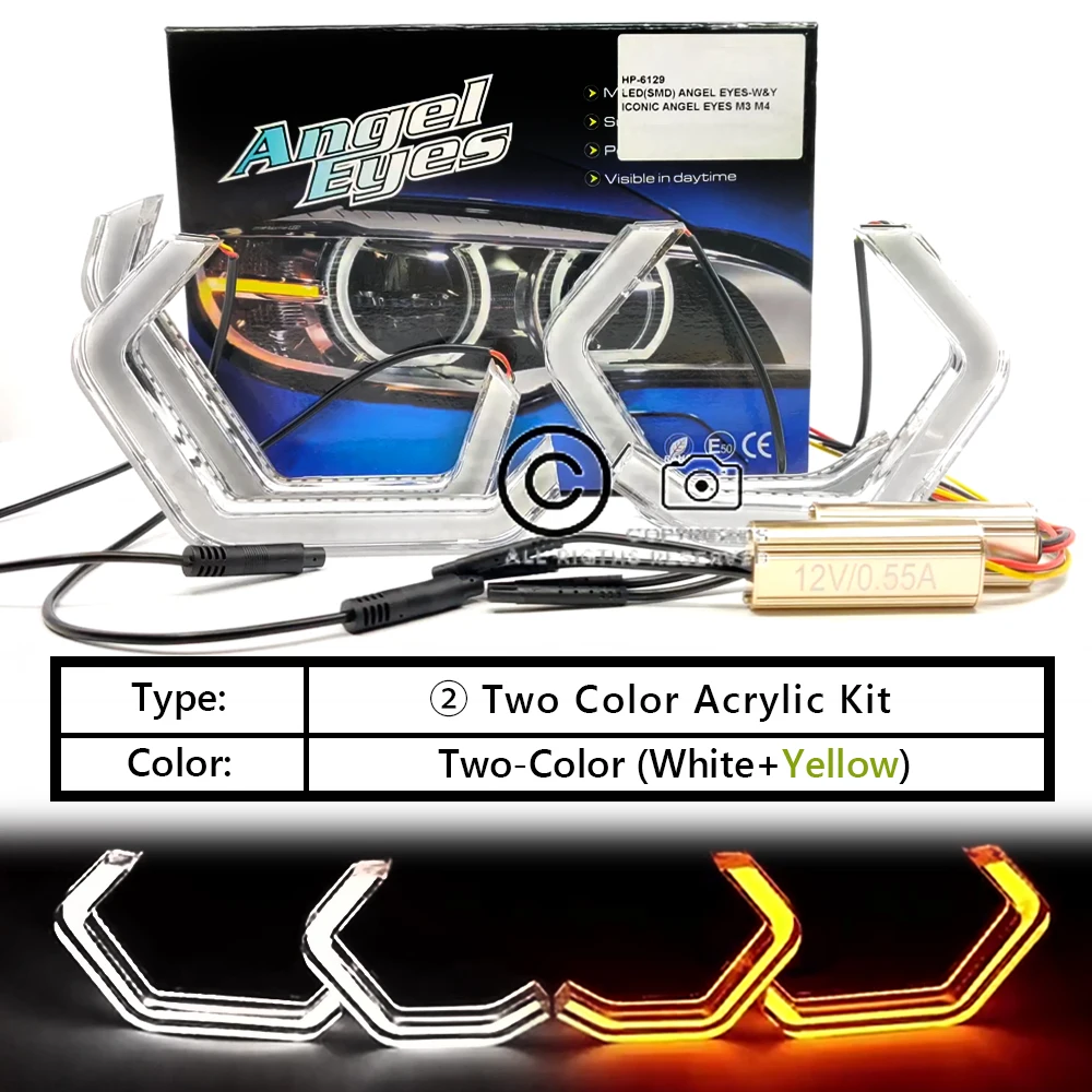 

Набор светодиодсветодиодный глаз ангела M4, 4 шт., для BMW X3, E83, F25, X5, E70, F15, F85, X6, E71, E72, Z4, E85, E86, E89