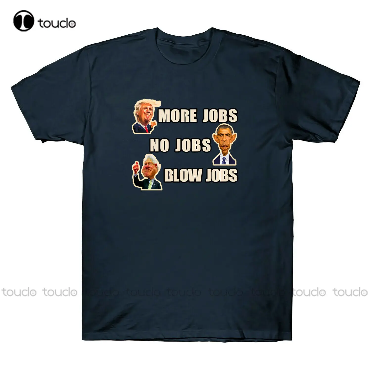 

No Jobs More Jobs Blow-Jobs Funny Presidents Men'S Black T-Shirt Short Sleeve Shirts For Women Fashion Tshirt Summer Streetwear