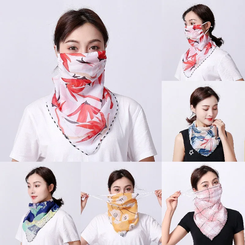 

1 шт., Женский шифоновый шарф для защиты от солнца