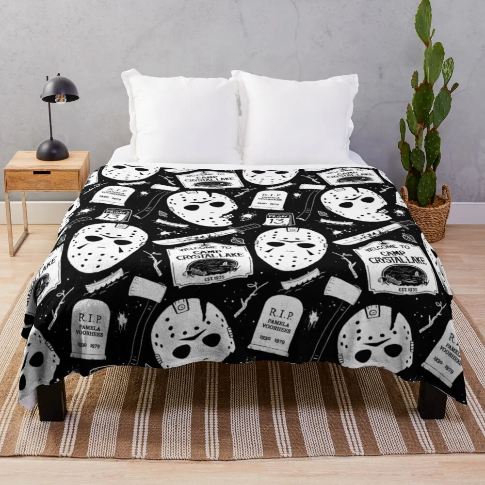 

Welcome Campers! Throw Blanket custom blankets luxury thicken blanket blanket for decorative sofa microfiber fabric