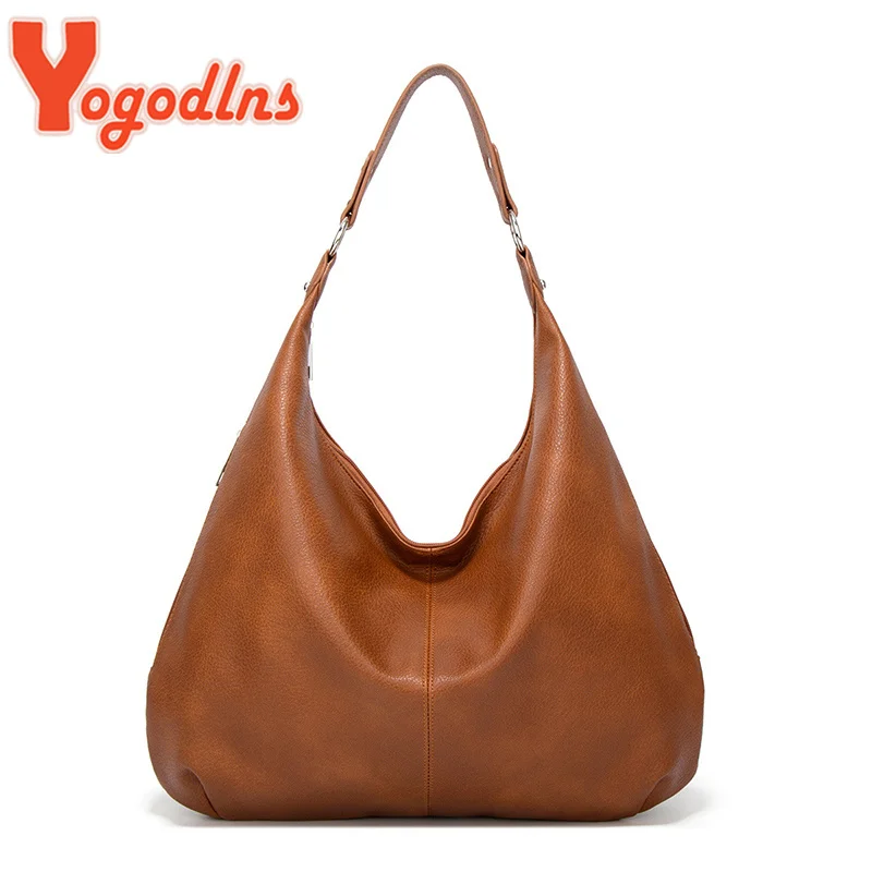 

2023 Retro Soft PU Leather Tote Bag for Women 2023 Large Capacity Shoulder Bag Lady Handle Bags Shopping Hobo Bags Purse