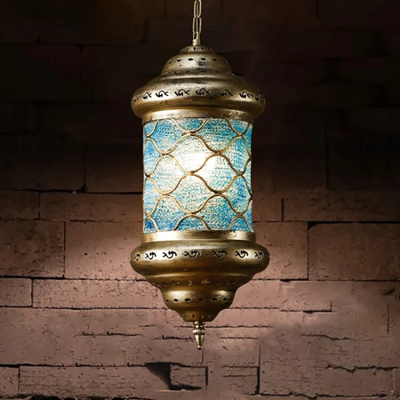 

Moroccan Out Carved Pendant Light LED Iron Art Lampshade Retro Industrial Classical Indoor Ceiling Lamp Bedroom Loft Home Decor