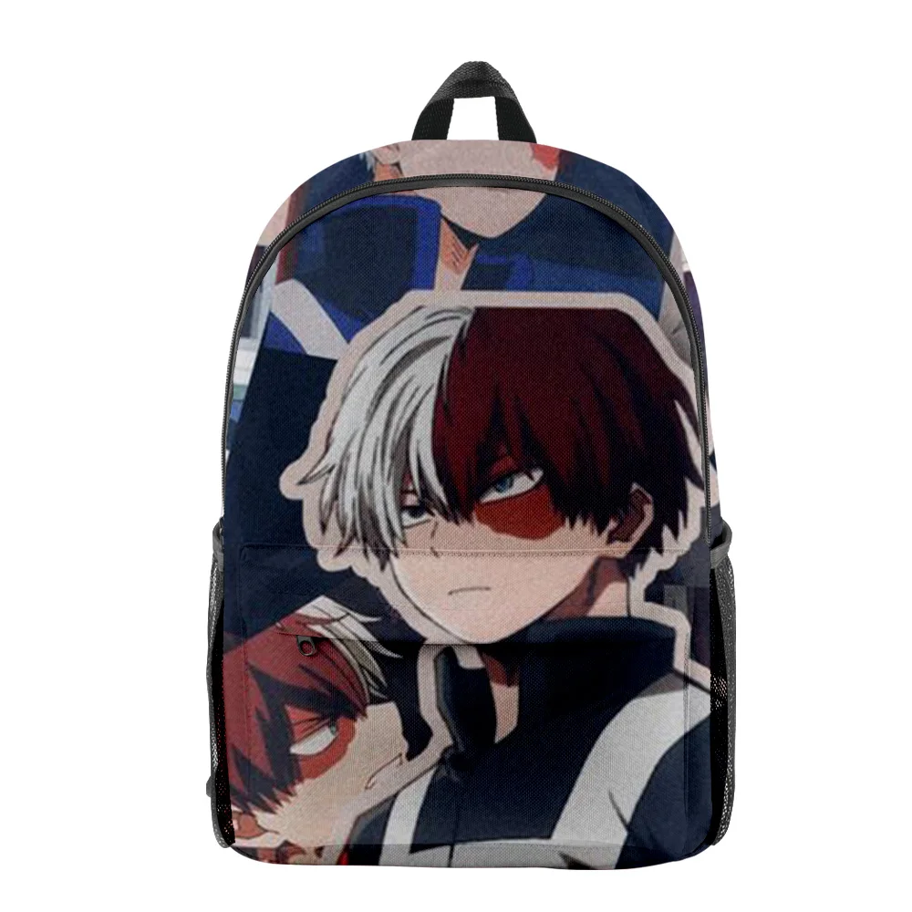 

Cartoon My Hero Academia Todoroki Shoto 3D Print School Bags Boy/Girl Travel Bags Oxford Waterproof Notebook Shoulder Backpacks