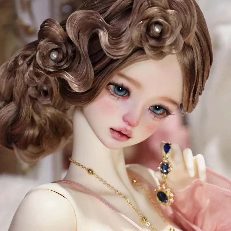 Фото Новая кукла SD BJD 1/4 Linglan, красивая девушка, высококачественная игрушка из смолы, подарочные куклы в офленях, искусственный макияж №4