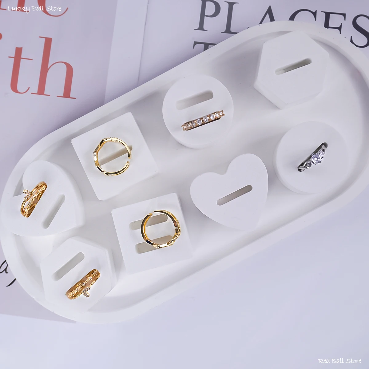 8 звёздочек силиконовая форма из кристаллической смолы круглая Шестигранная для