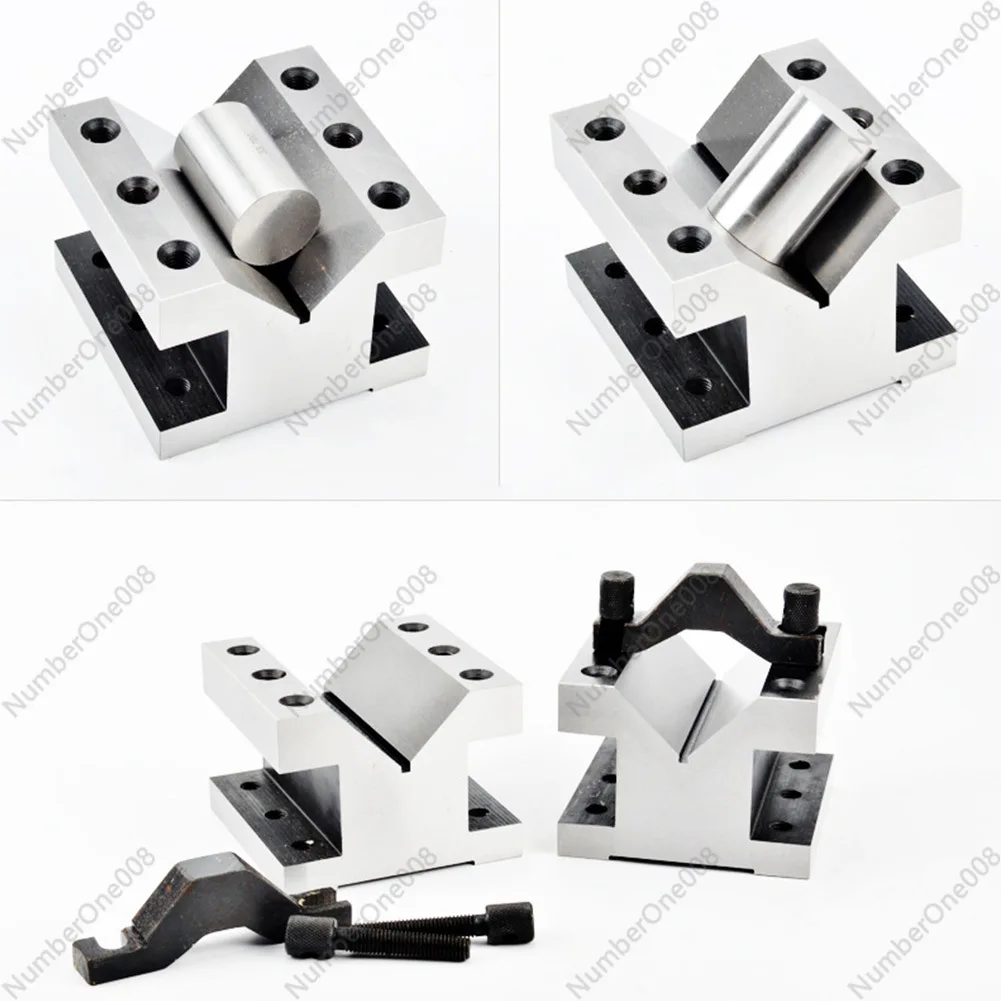 Зажим V-блок с зажимом 2 шт. 35x35x30 мм 90 ° заземление закаленная сталь